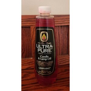 New‎ ULTRA PURE Candle & Lamp Oil - CLEAR Smokeless & Odorless 22oz Lamplight
